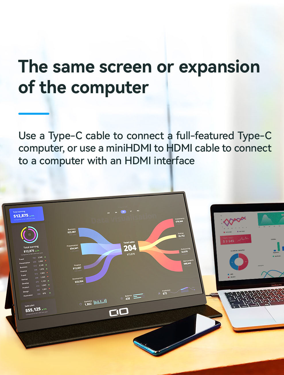 15.6 inch 1080P portable monitor